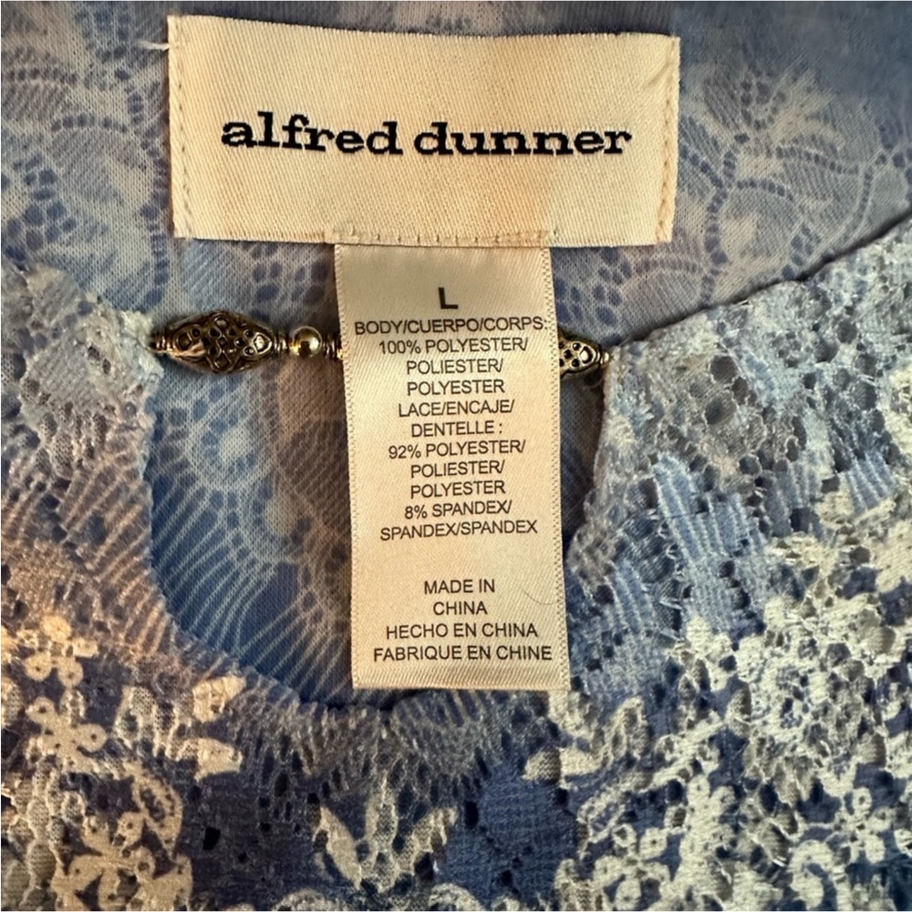 Alfred Dunner Lace Top - Picture 6 of 9